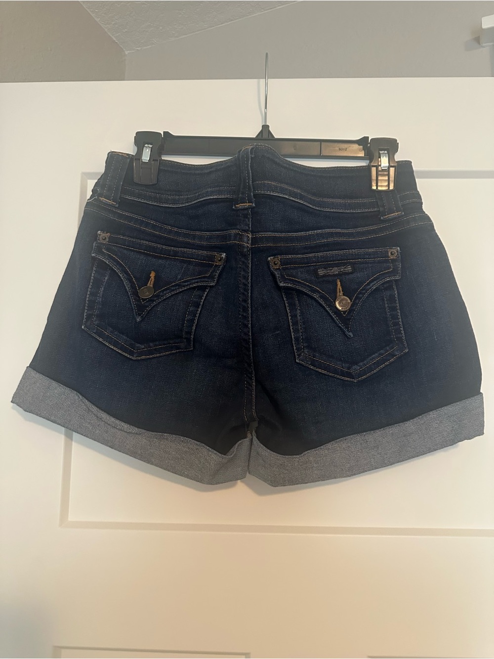 Hudson Dark Blue Denim Cuffed Women’s Shorts